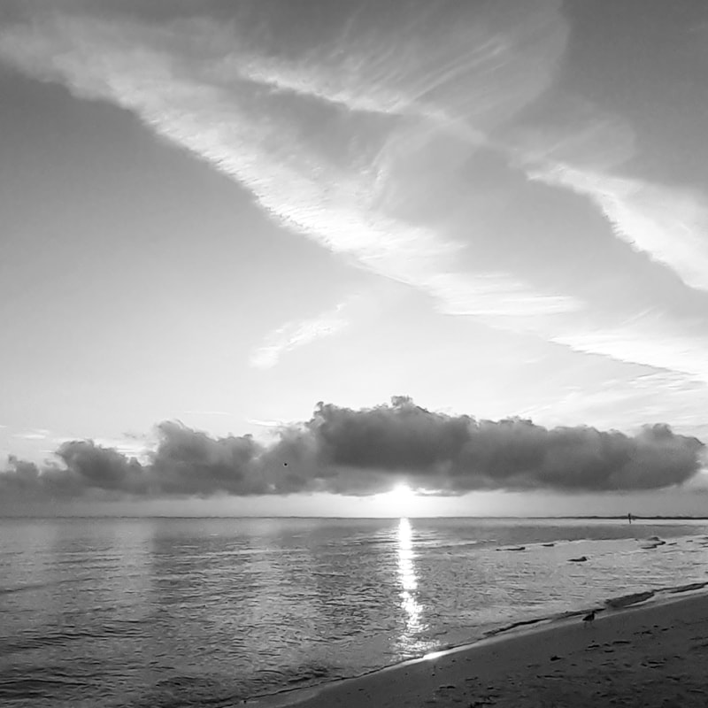 Black & white sunrise on Anna Maria Island